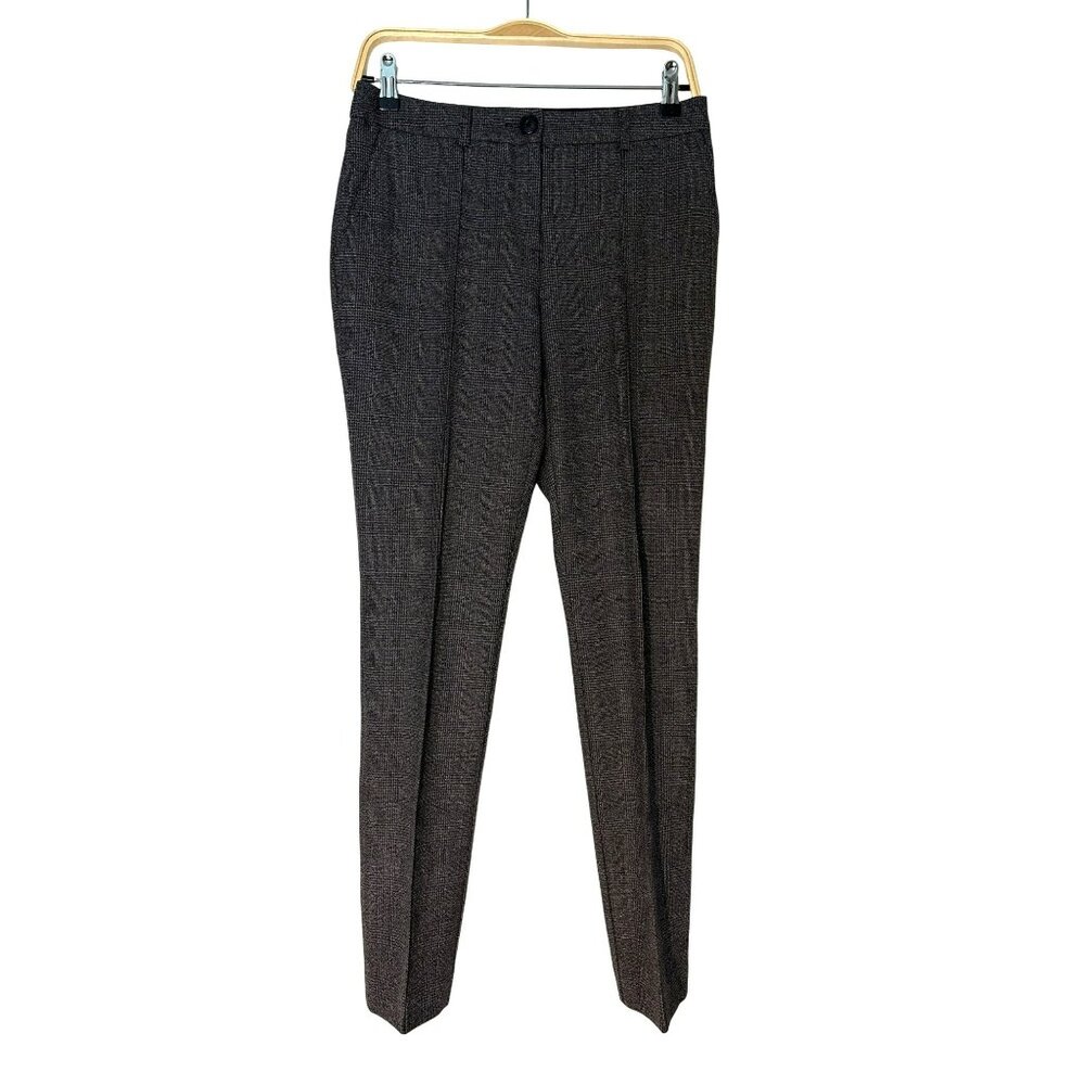 Rekucci Glen Plaid Slim Fit Wool Blend Dress Pants Size 2